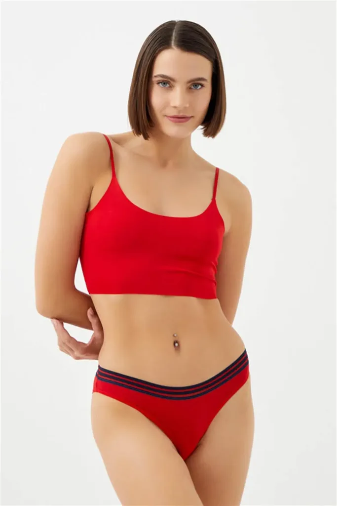Sport Bikini en Cotton avec Ceinture Élastique