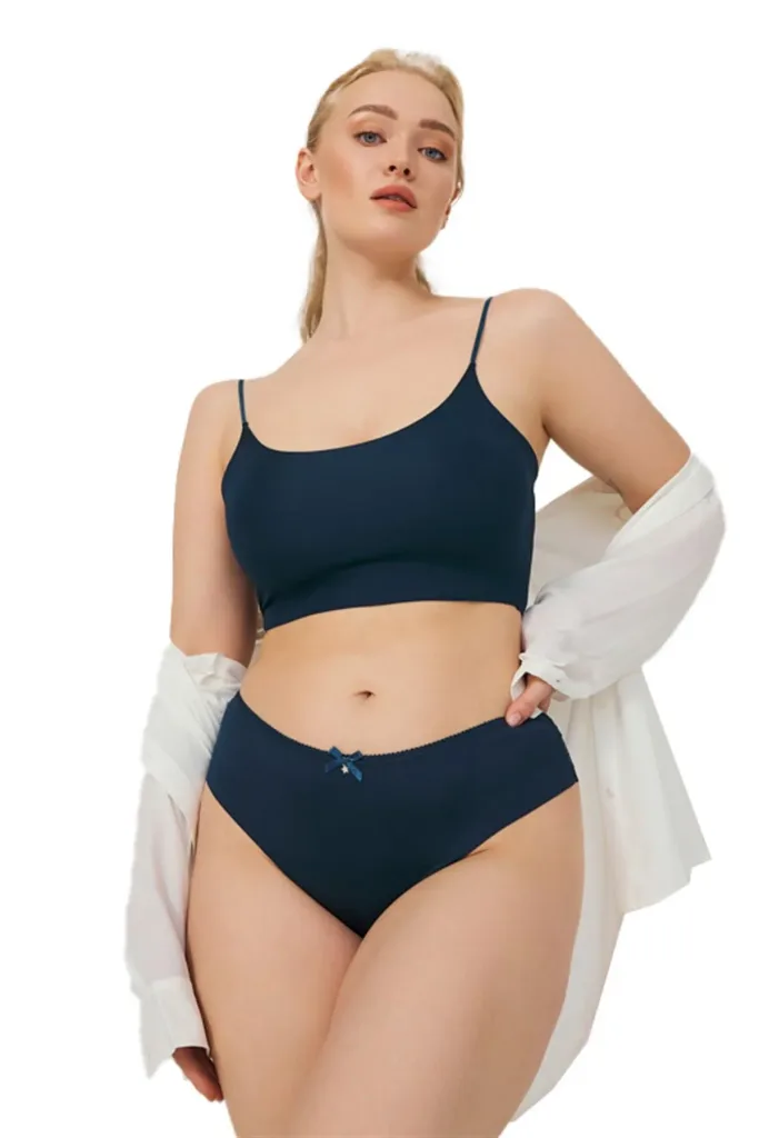 Culotte brésilienne sans couture avec dos en dentelle — Pour L lingerie de luxe