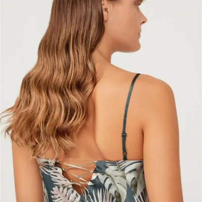 Pyjama satin dos ouvert — Pour L lingerie de luxe