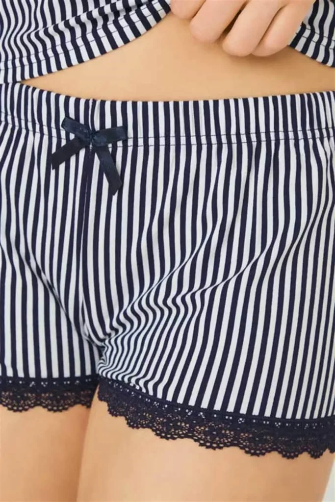 Pyjama Couton 2 pièces avec short — Pour L lingerie de luxe