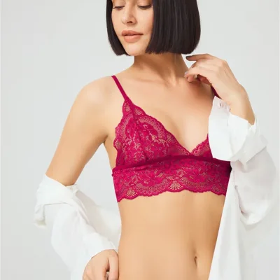 Ensemble de soutien-gorge en dentelle transparente — Pour L lingerie de luxe