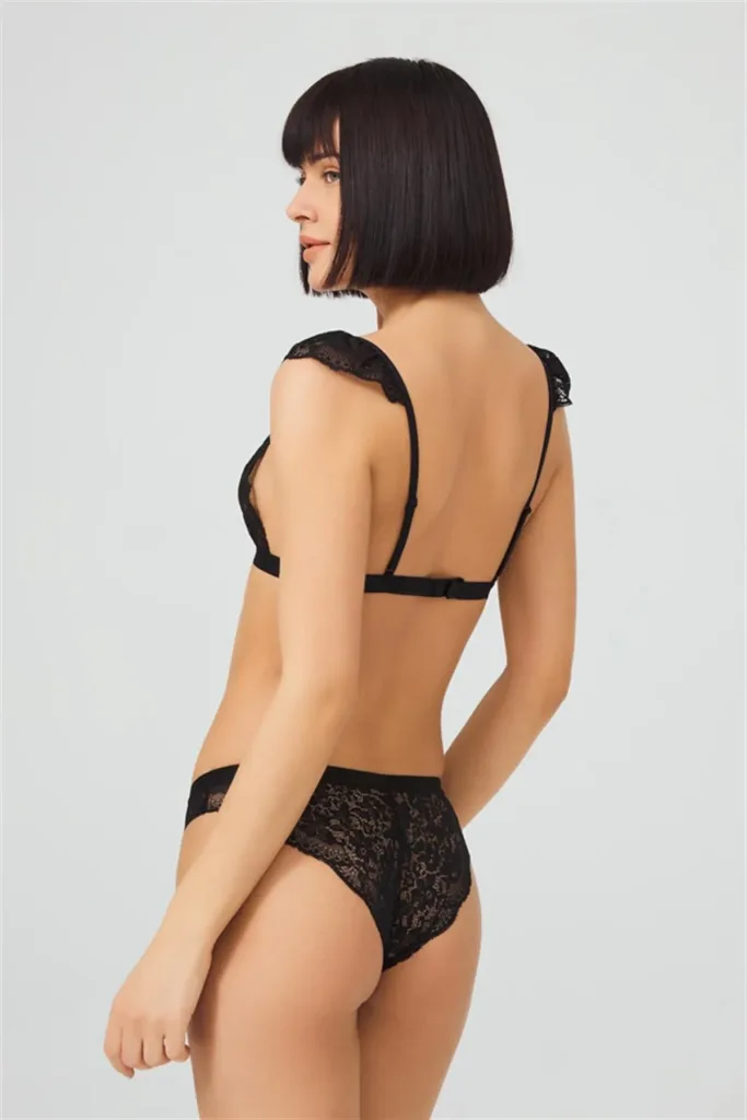 Ensemble de soutien-gorge en dentelle transparente — Pour L lingerie de luxe