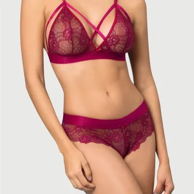 Ensemble de soutien-gorge avec Fines Bretelles — lingerie de luxe Pour L