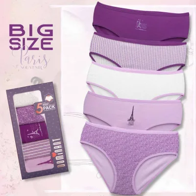 Pack 5 culottes en coton confortable et respirant agréable pour la peau sensible — Pour L lingerie de luxe