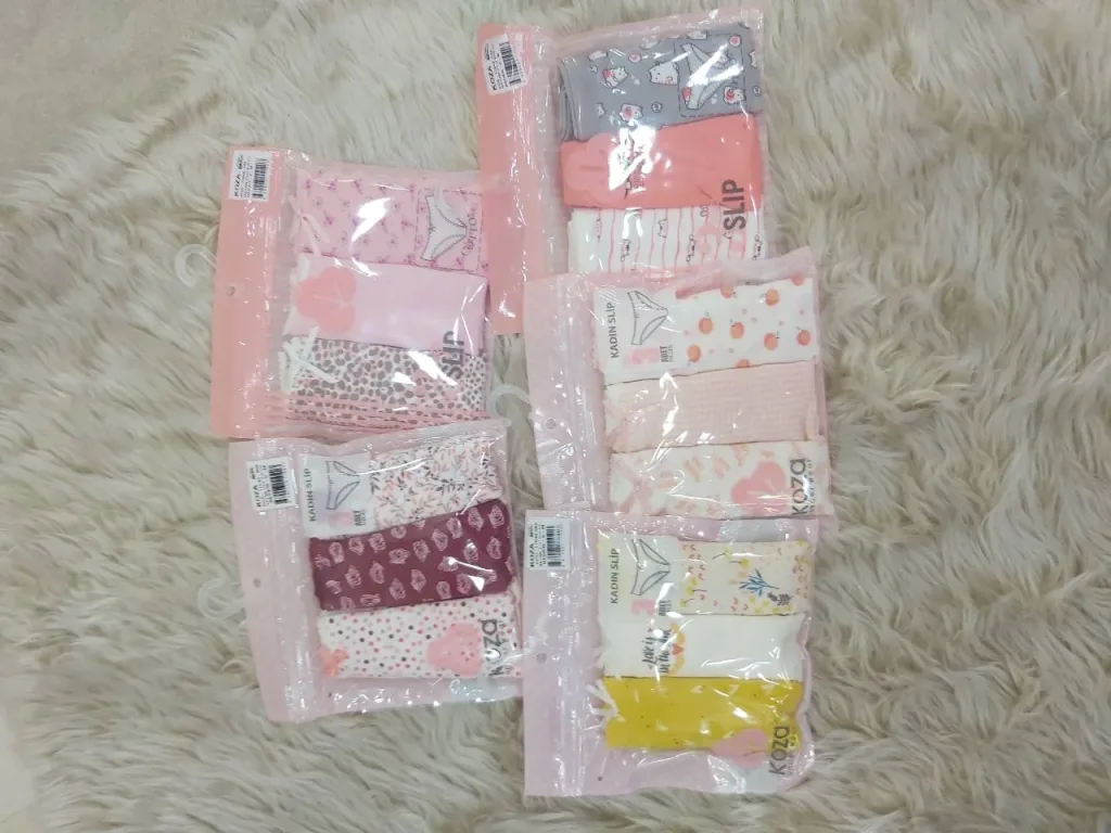 Pack 5 culottes en coton confortable et respirant agréable pour la peau sensible — Pour L lingerie de luxe