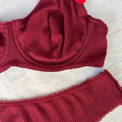 Ensemble coton cherry — Pour L lingerie de luxe