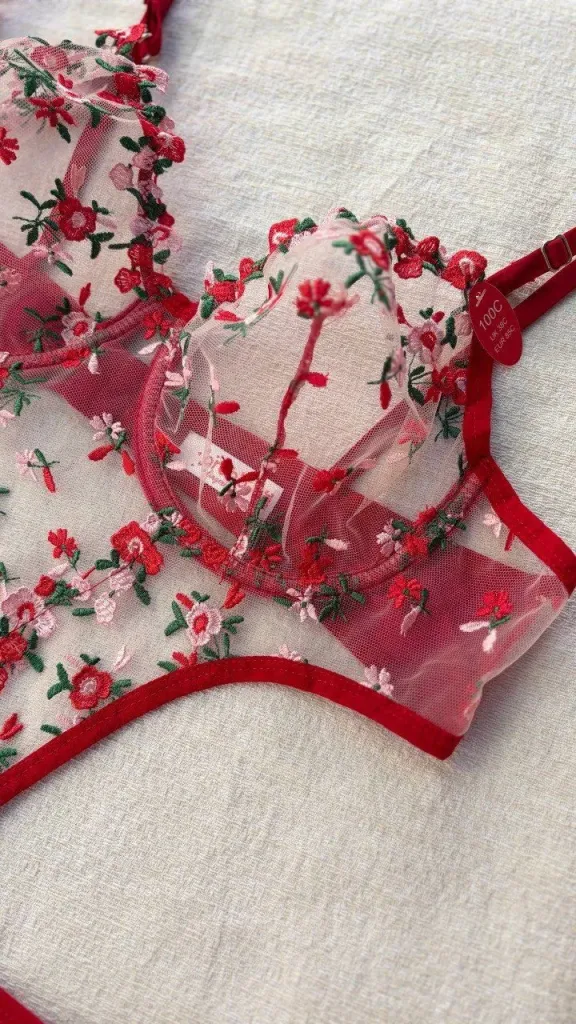 Bodysuite dentelle floral lady — Pour L lingerie de luxe
