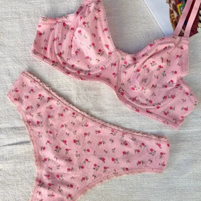 ENSEMBLE COTON — Pour L lingerie de luxe